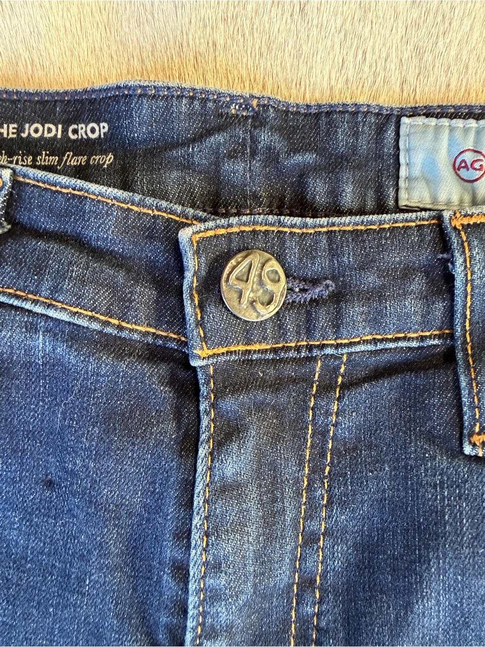 Ag Adriano Goldschmied Jeans Dark Blue Rolled-Hem  Shorts AG-ED DENIM 30‎ - Picture 6 of 17